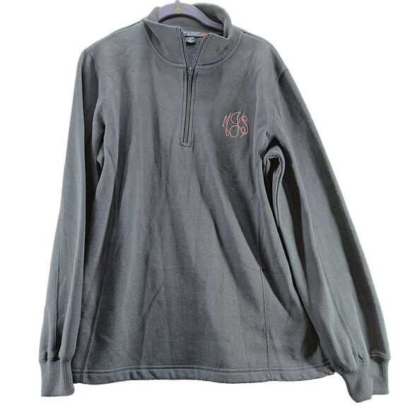 Sport-Tek Womens Quarter Zip Pullover Sweater Grey Size M Cotton Blend - Picture 1 of 12